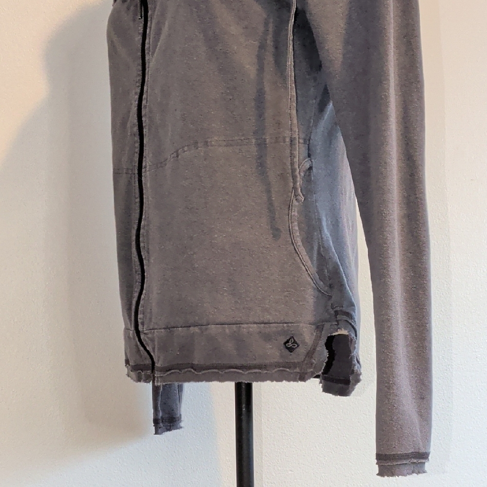 PrAna Hooded Zip Jacket in Gray - Picture 5 of 10